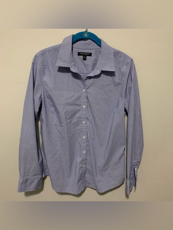 Banana Republic Tops - Banana Republic Pale Blue Long-Sleeve Button Shirt